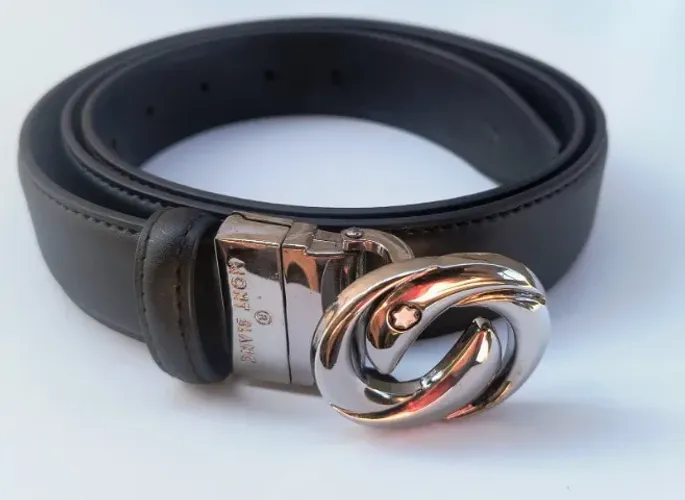 Cinto Montblanc Reversible Preto