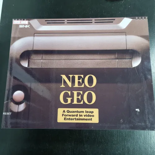 Neo Geo aes com 2 Controles caixa mdf