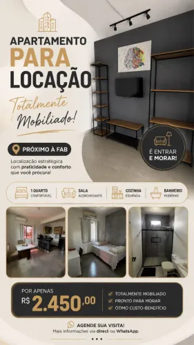 Apartamento mobiliado em ótima localização