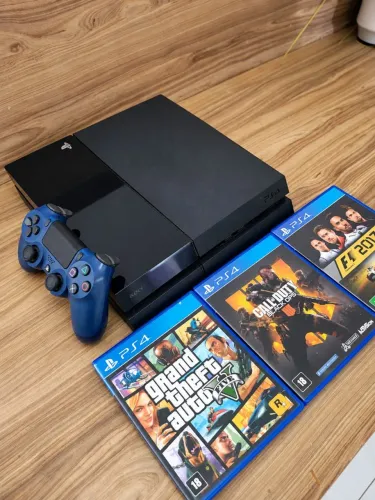 PS4 Completo com Controle Original e Jogos