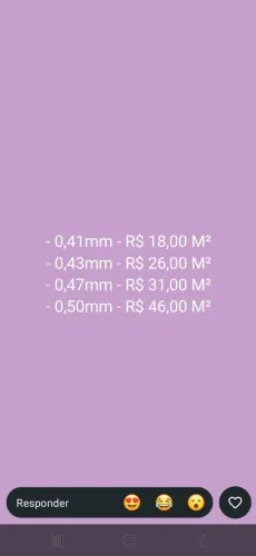 Telhas galvanizada