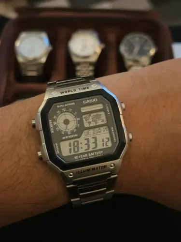 Casio Royale Digital World Time AE-1200WHD-1AVDE