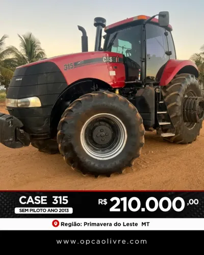 Trator Case Magnum 315 ano 2013