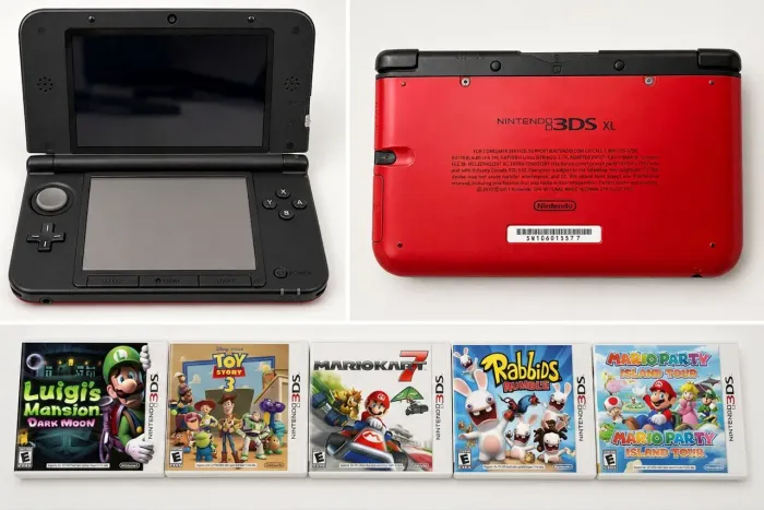 NINTENDO 3DS XL + 5 JOGOS