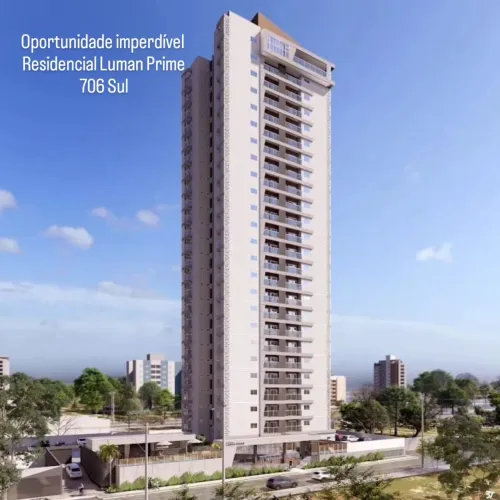 Apto 3 Qts (1 Suíte) - 80m² - 2 Vagas - 706 Sul (Luman-Prime) - R$ 770mil (Financia 90%)