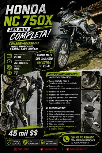Nc 750x   abs  18/18