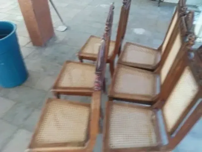 cadeiras de palhinha para mesa de jantar