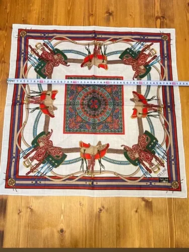 foulard lenço celine paris cavalos vintage grande 55cm 100% original