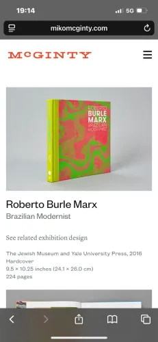 Livro Roberto burle marx - brazilian modernist