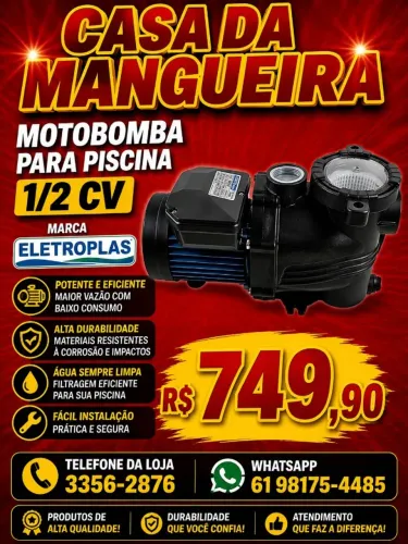 MOTOBOMBA PARA PISCINA ELETROPLAS