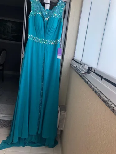 Vestido de festa azul importado