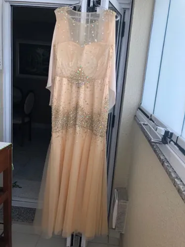 Vestido de festa luxo - tamanho 14 importado
