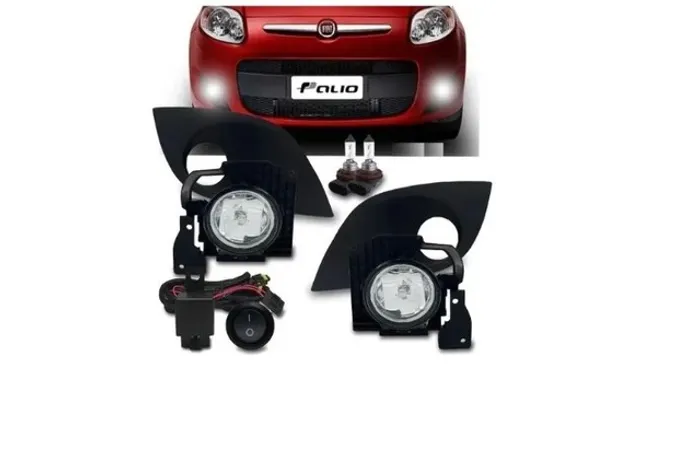 Kit Farol Milha Auxiliar Neblina Fiat Palio 2012 2013 2014 