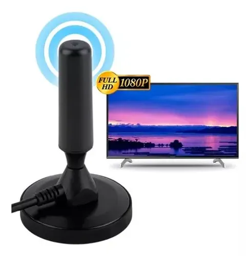 Antena Digital Hdtv Int/ext Uhf Canal Aberto Cabo 5 Metros<br><br>