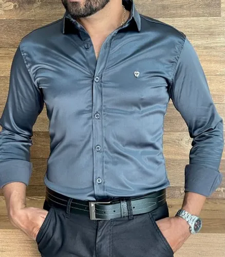 Camisas no Algodão Slim