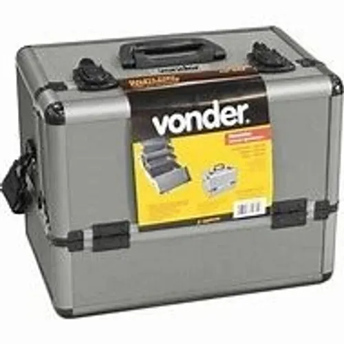 Maleta Para Ferramentas Profissional Cinza Mfv 943 Vonder