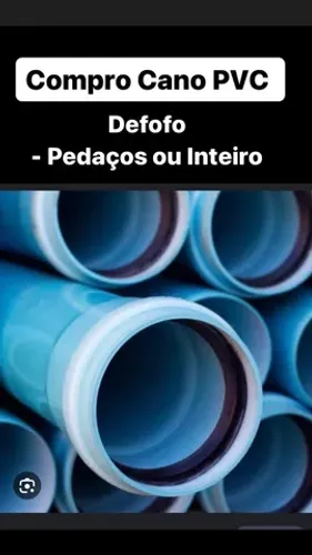 Compramos pedaços de Cano PVC defofo 300mm 400mm 500mm etc