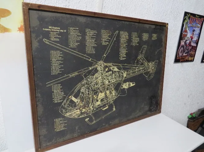 quadro poster heliptero ficha tecnica.