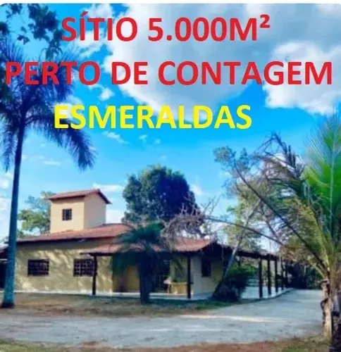 Lindo Sítio 5.000m² Esmeraldas Perto de Contagem Troca Menor Valor