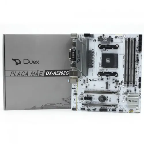 Placa Mãe AM4 A520 DDR4 c/M.2 e 4 Slot Memória Duex 1 Ano de Garantia - WZetta