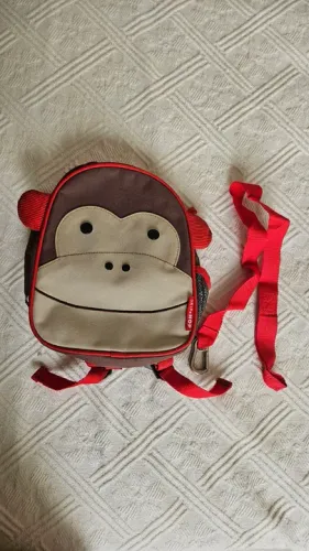 Mini Mochila Infantil Zoo Macaco térmica Tijuca Rio RJda Skip Hop com alça de segurança