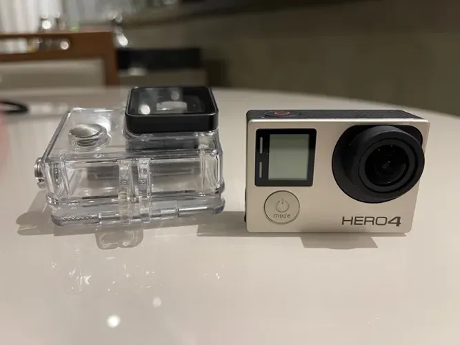 câmera gopro hero 4 silver com display touchscreen