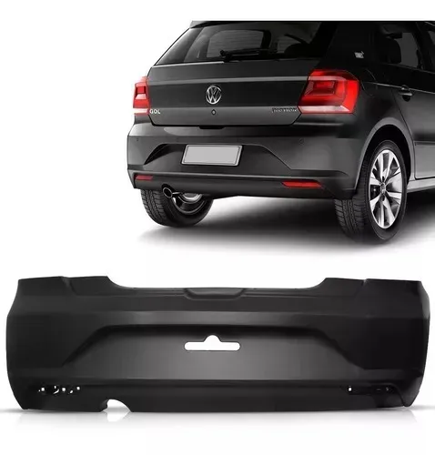 Para-choque Traseiro Volkswagen Gol G7, G8 2017 2018 2019, 2020, 2021, 2022