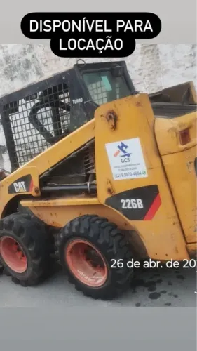 Mini escavadeira  e bob cat locação 