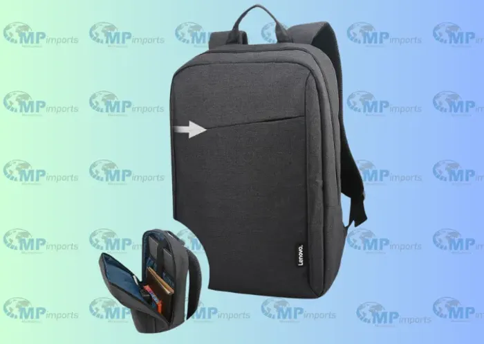 Loja MP Imports: Mochila Casual para Notebook Lenovo até 15.6, Poliéster, Preto - GX40Q172