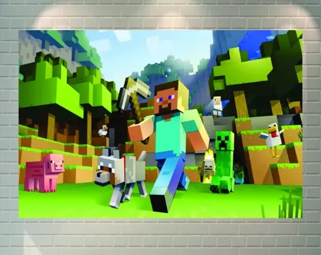 Kit decoração festa infantil - Minecraft, pela metade do preço!