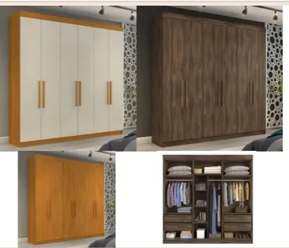 Guarda roupa casal 100% MDF FRAN ( ENTREGAMOS NO MESMO DIA )