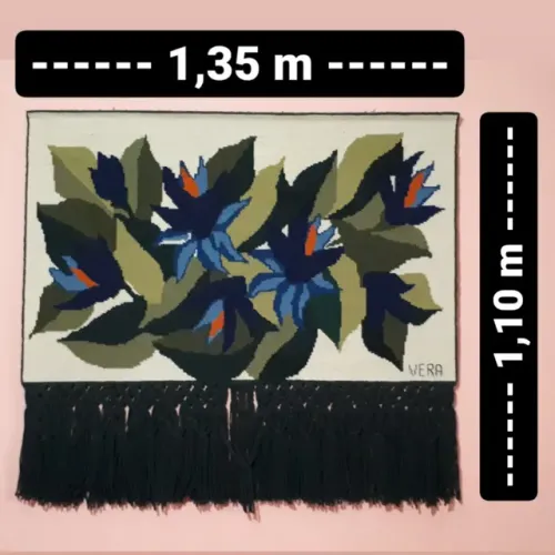 Quadro tela bordado casacaiada 1,35m