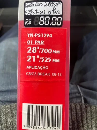 Palhetas 28/21" C5/C5 Break temos para quase todos carros