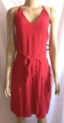 vestido maria filó cereja/vermelho