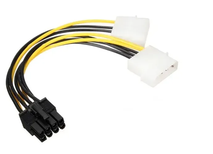 Cabo Adaptador Conversor 2x Molex P/ 8 Pinos Vga Pci-e