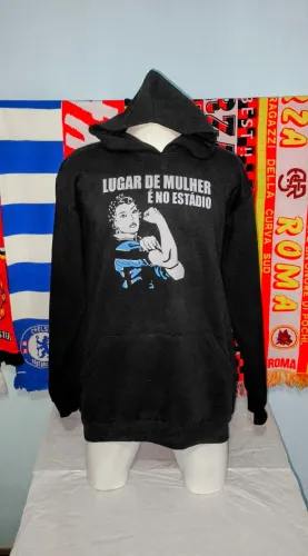 Moletom Grêmio Lugar de Mulher é no Estádio