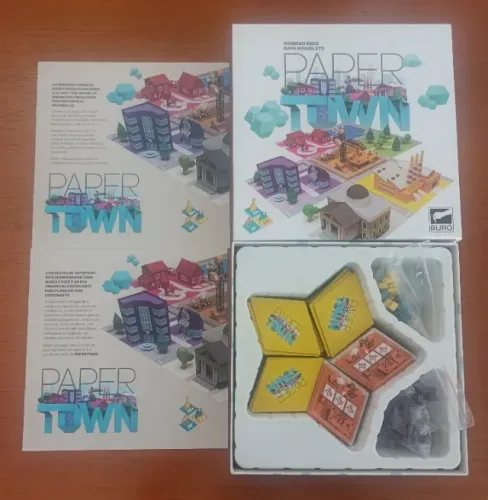 board Game Papertown - Jogo em excelente estado, em PORTUGUÊS.