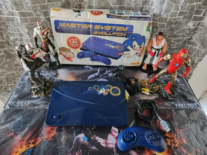 Master System Evolution com 132 Jogos na Memória 1 Controle