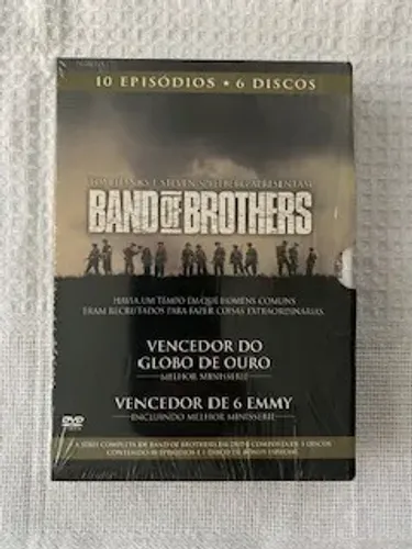 Box 6 DVDs: Band of Brothers (Tom Hanks e Steven Spielberg) Com luva
