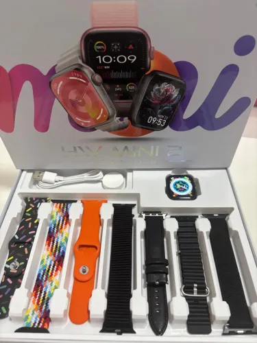 RELÓGIO SMARTWATCH HW MINI 2 C/7 PULSEIRAS