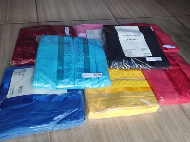 Jogo de Lençol Diamante - Casal 3 Peças