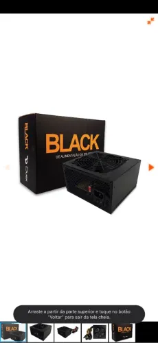 fonte black 500w