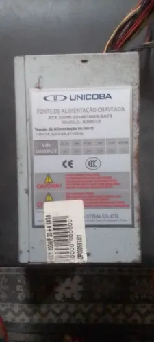 Fonte de computador 200w fonte PC usada