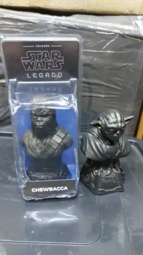 Bustos Star Wars Nerd ao Cubo - Mestre Yoda e Chewbacca 