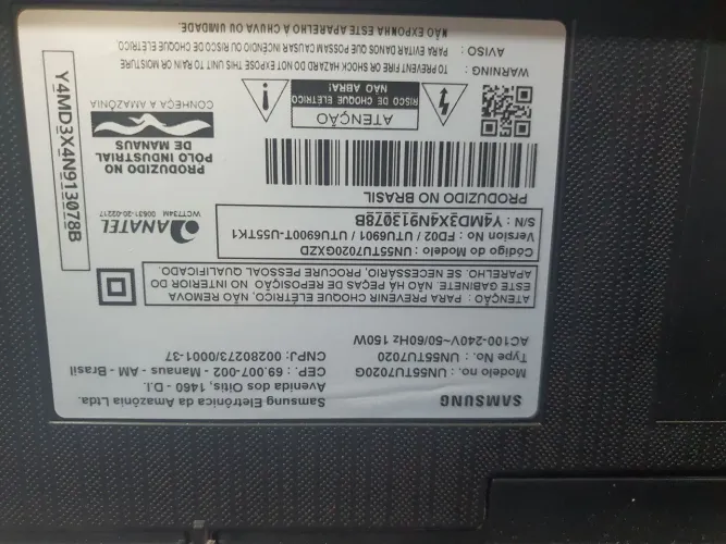 TV Samsung 55 polegadas 4K UHD Smart TV UN55TU7020