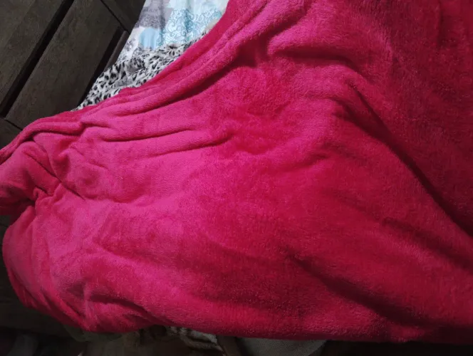 Cobertor de pelúcia rosa vibrante