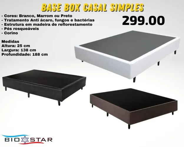 Base Box Casal Simples várias cores cunsulte - ENTREGA HOJE !!!