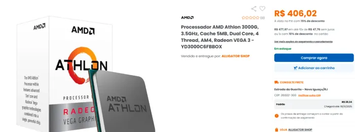 Processador Athlon 3000g