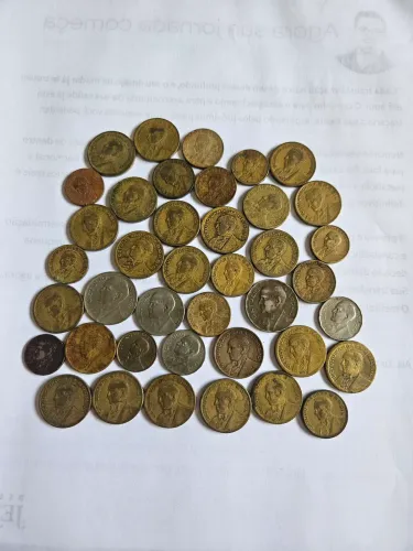 40 moedas antigas Getúlio vargas
