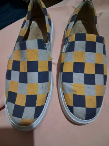 Tênis Slip On Xadrez Colorido